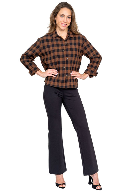 Lior Shirt Jacket Choco-3