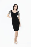 Frank Lyman Knee Length Sheath Dress With Jewels Style 242309