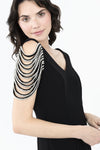 Frank Lyman Knee Length Sheath Dress With Jewels Style 242309