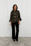 Frank Lyman |Dressy Black/Gold Jacket Style 259225