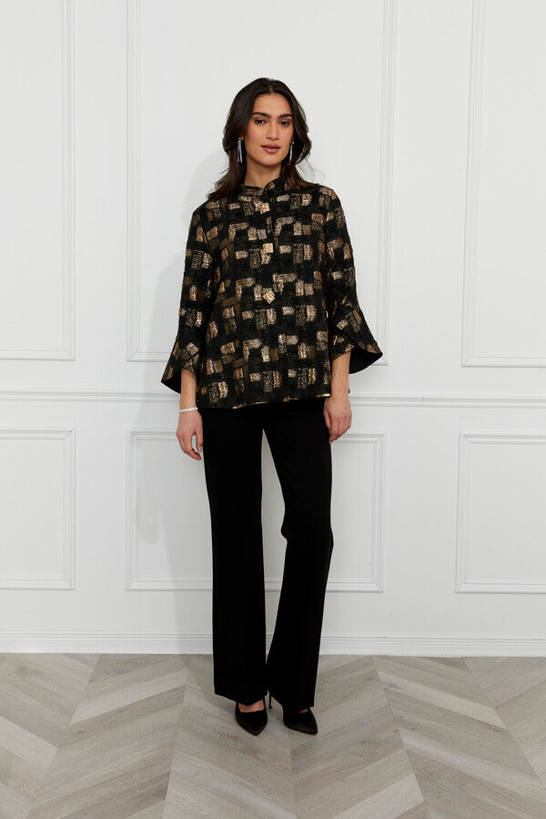 Frank Lyman |Dressy Black/Gold Jacket Style 259225