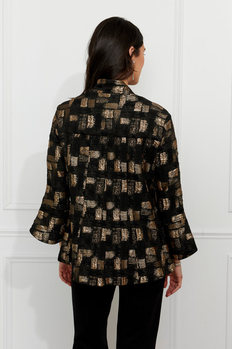 Frank Lyman |Dressy Black/Gold Jacket Style 259225