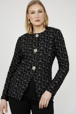 Frank Lyman Formal Collared Abstract Blazer Style 253385