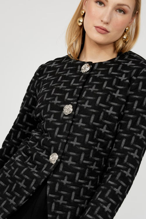 Frank Lyman Formal Collared Abstract Blazer Style 253385