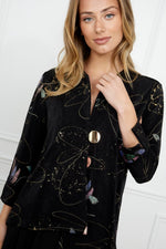 Frank Lyman Floral Long-sleeve Collared Shirt Style 259163