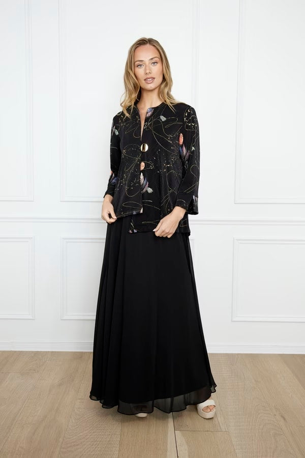 Frank Lyman Floral Long-sleeve Collared Shirt Style 259163
