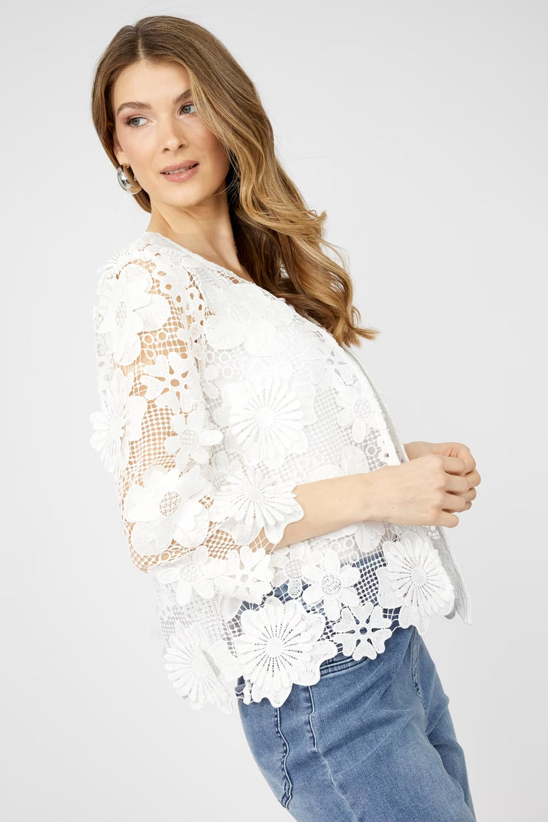 Frank Lyman Floral Lace Jacket Style 251523