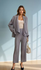 Vanite 83579-skirt, black skirt, 83549-jacket Black, Off white, Grey