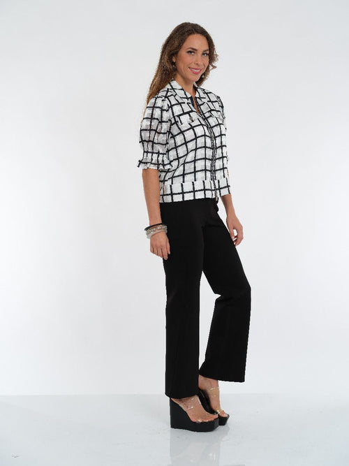 Lior & Alisha D. Steffi Ponte Wide Leg Pant