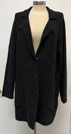 Kris Fashion Long sweater cardigan Charcoal Gray Size M