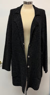Kris Fashion Long sweater cardigan Charcoal Gray Size M