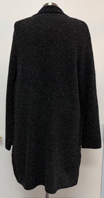 Kris Fashion Long sweater cardigan Charcoal Gray Size M
