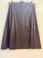 Carre noir Leather SKirt - 50% Off