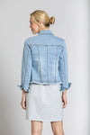 Jean Jacket With Frayed Detail