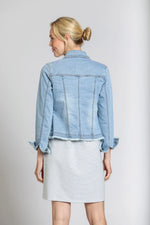 Jean Jacket With Frayed Detail