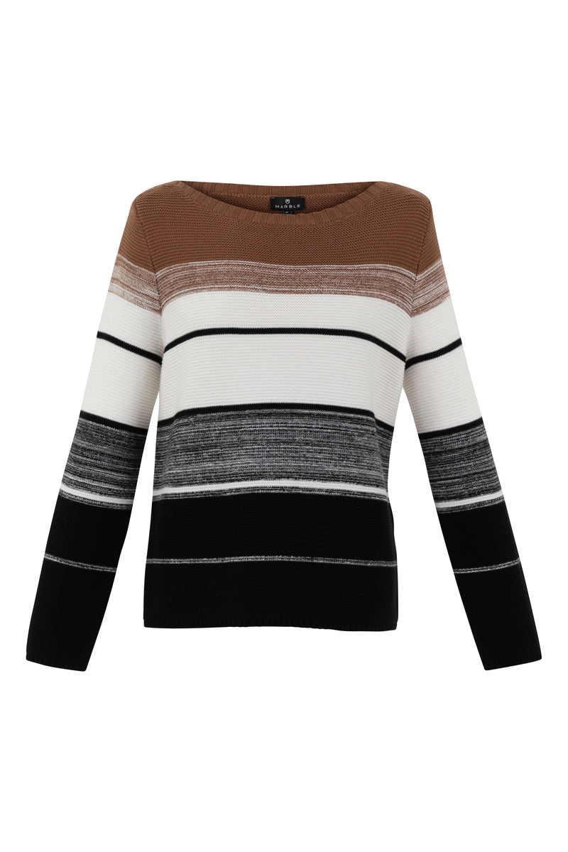 Marble Sweater 7197_104 Brown/White/Black