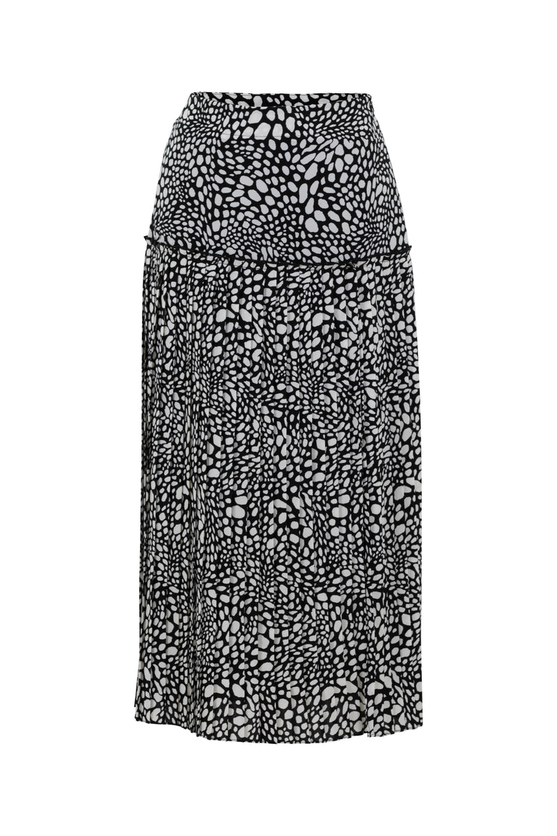 Marble Skirt 7085_101 Black and White