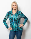 Snoskins Viscose Prints Henley Top 44568-24F