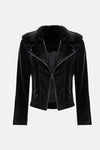 Final Sale Joseph Ribkoff Slim Fit Leather Jacket Style 233928