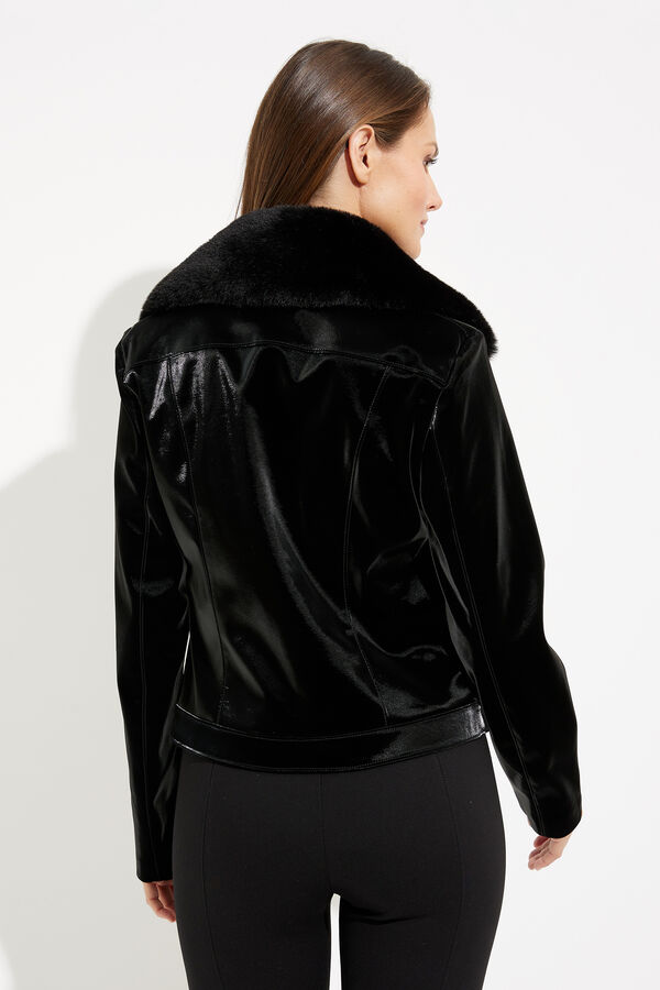 Final Sale Joseph Ribkoff Slim Fit Leather Jacket Style 233928