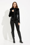 Final Sale Joseph Ribkoff Slim Fit Leather Jacket Style 233928