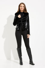 Final Sale Joseph Ribkoff Slim Fit Leather Jacket Style 233928
