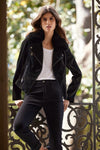Final Sale Joseph Ribkoff Slim Fit Leather Jacket Style 233928