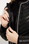 Joseph Ribkoff Studded Collarless Jacket Style 233962