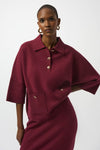 Joseph Ribkoff  Button Closure Relaxed Fit Top Style 253962