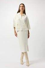Joseph Ribkoff  Button Closure Relaxed Fit Top Style 253962