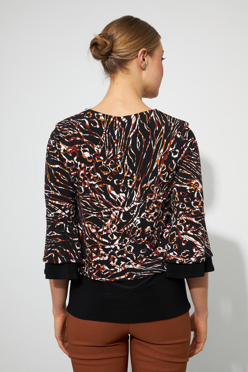 Joseph Ribkoff Contrast Trim Top Style 223212