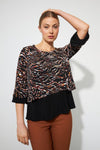 Joseph Ribkoff Contrast Trim Top Style 223212