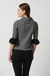 Joseph Ribkoff Houndstooth Print Top Style 234269