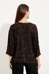 Joseph Ribkoff Casual V-neck Abstract Top Style 233255