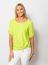 Snoskins Pucker Knit V-Neck with Short Sleeves 88597-25S