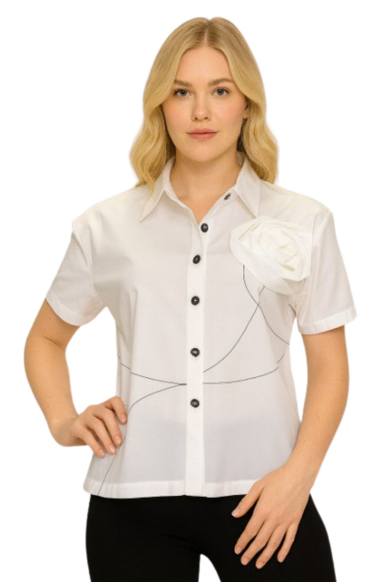 Lior Top Maggie-2 White Rose S26