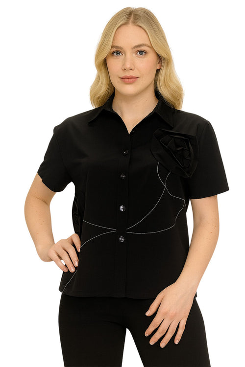 Lior Top Maggie-1 Black Rose S26
