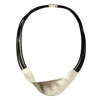 Origin N-Matt Silver/Black Twist Magnetic Closure Necklace BEST SELLER