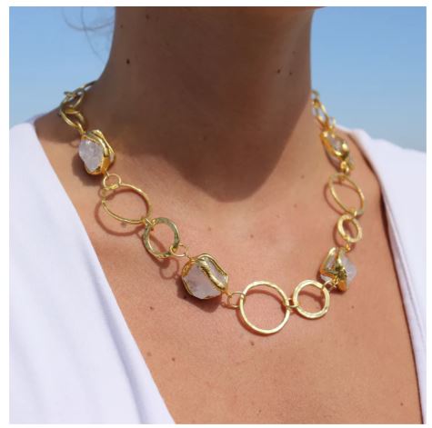 Karine Sultan Quartz Statement Necklace