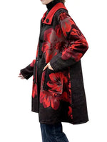 Winding River Reversible Colletion Red / Black Reversible Coat – Flower Collection