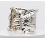 Karine Sultan Crumpled Foil Cuff Bracelet