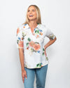 Snoskins Viscose Prints Collared Top V neck with collar, and ¾ slv 44755-26S