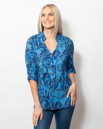 Snoskins Viscose Prints Henley Top 44568-24F