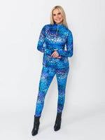 Snoskins Microfiber Prints Zip Neck top 30738-F25