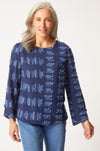 HABITAT EMBROIDERED COTTON BUTTON BACK PULLOVER F25H 49232