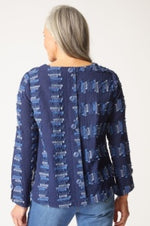 HABITAT EMBROIDERED COTTON BUTTON BACK PULLOVER F25H 49232