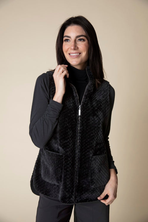 HABITAT SHERPA ZIP PATCH POCKET VEST 43131