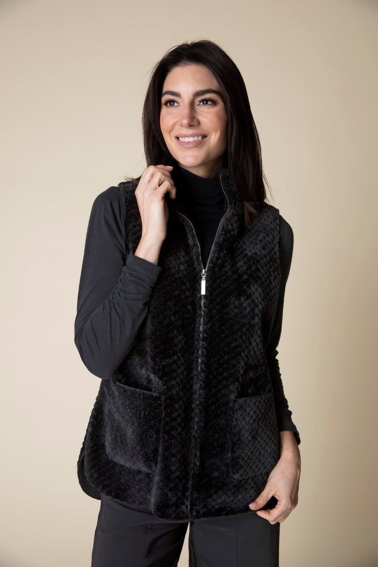 HABITAT SHERPA ZIP PATCH POCKET VEST 43131