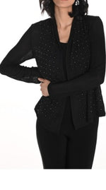 Frank Lyman Knit cover up jacket  266502 Black