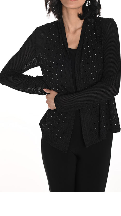 Frank Lyman Knit cover up jacket  266502 Black